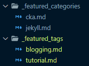 Tag and category folders